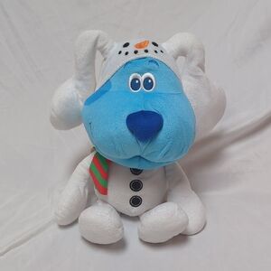 Blue's Clues Nickelodeon 14" Blue Wearing Snowman Costume Holiday Plush 2022